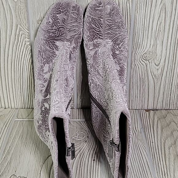 Marc Fisher Gray Comfort Grazie Square Toe Block Heel Ankl Boots Womens 6 - Picture 7 of 13